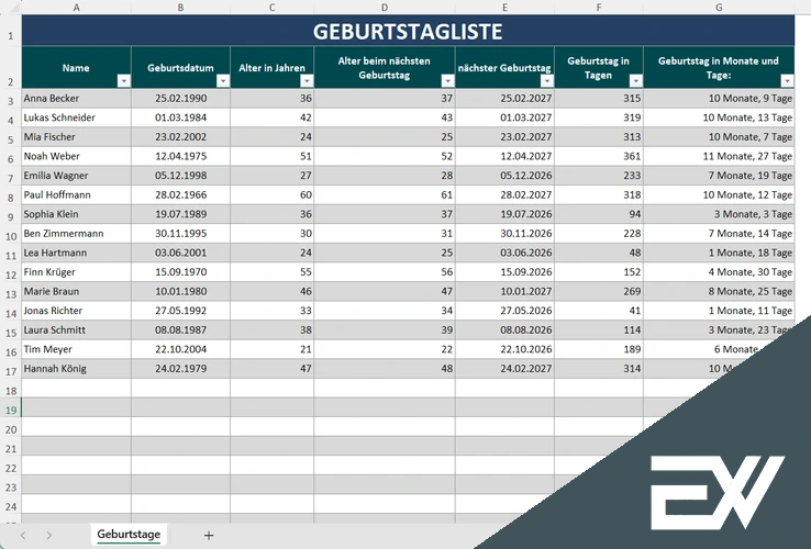 geburtstagsliste excel