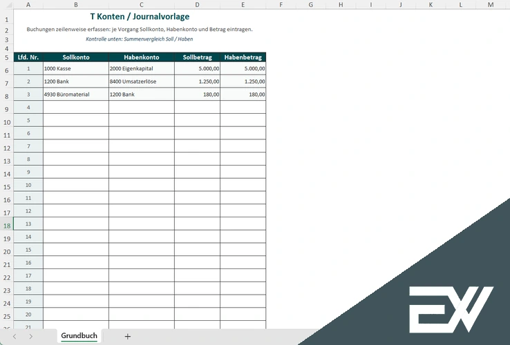 t konten excel gratis