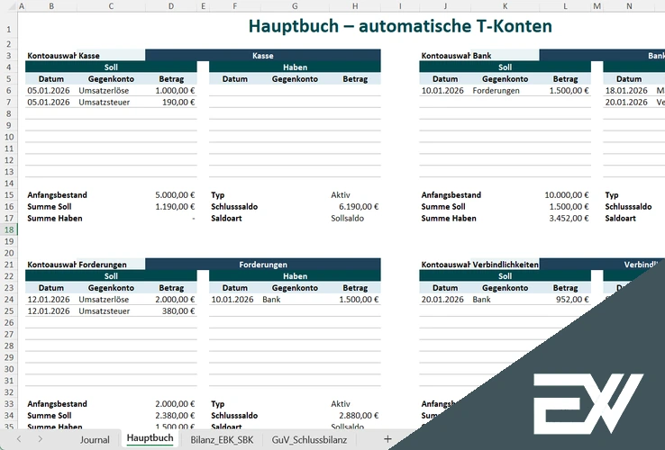 t konten excel vorlage